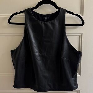 Faux Leather Tank